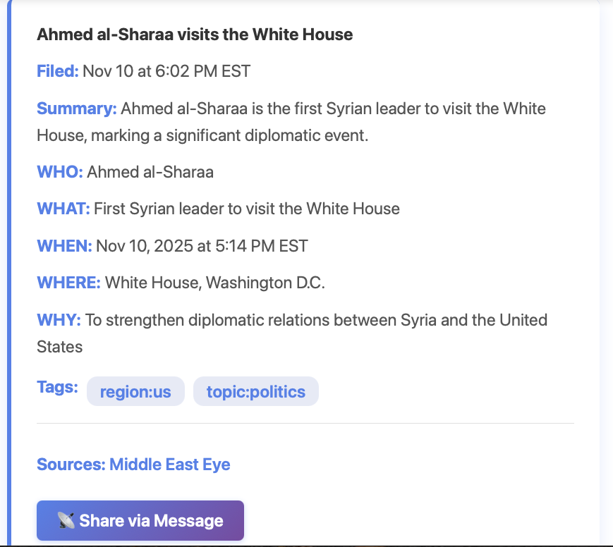 Example BriefBrief News Story